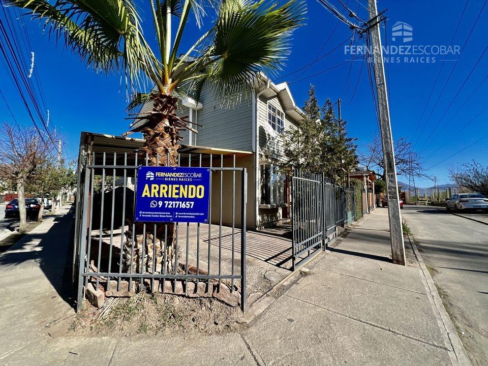 LOS ANDES - SE ARRIENDA CASA ESQUINA 2D 2B - EL ENCUENTRO